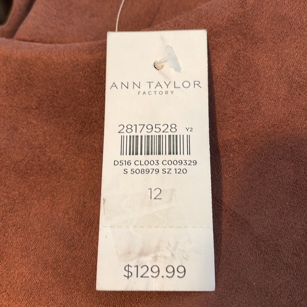 Ann Taylor Factory Faux Suede Jumper Dress - Picture 3 of 6